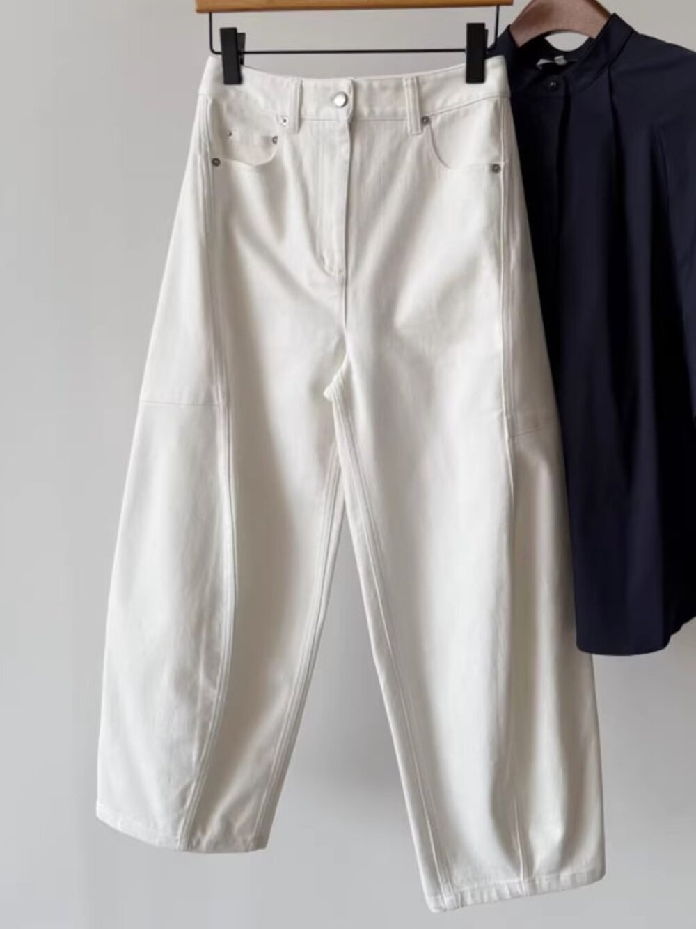 Tibi NWOT Spring Denim Sid Jean White Short